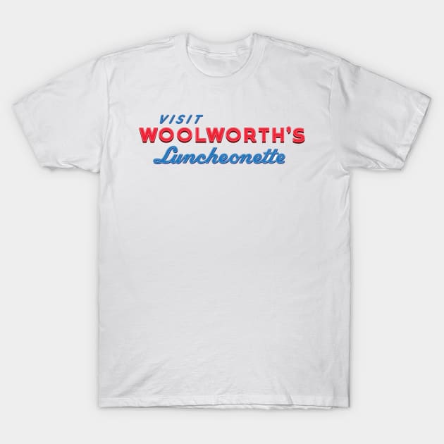 Woolworth's Luncheonette T-Shirt by Tee Arcade